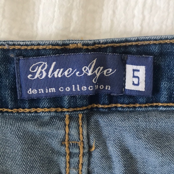 Distressed denim skinny jeans medium blue size 5 - Picture 5 of 8